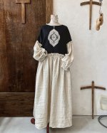 画像10: MARCHE' DE SOEUR／ブルターニュの少女のドレス・black (10)