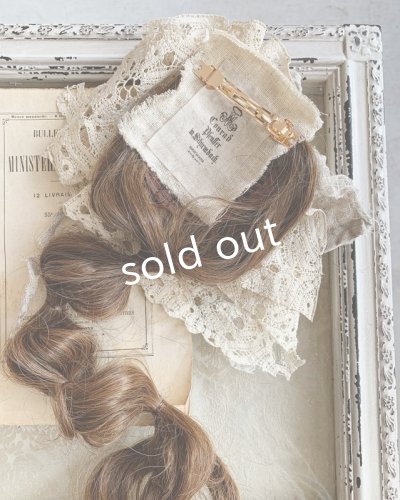 画像4: pollenbienco/アンティークレースとプリザーブドのウィッグバレッタ・A