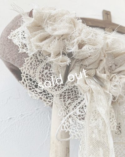 画像4: pollenbienco/アンティークレースのベレー・D