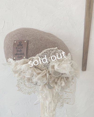 画像6: pollenbienco/アンティークレースのベレー・D