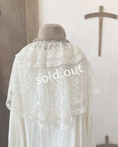 画像5: pollenbienco/アンティークレースのファーティペット・C