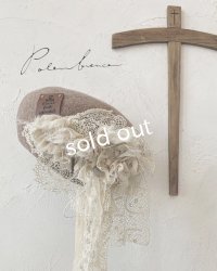 pollenbienco／アンティークレースのベレー・D
