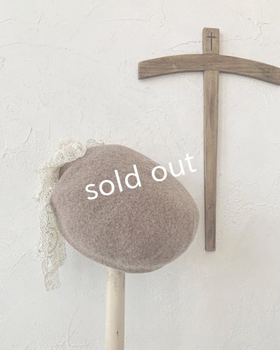 画像7: pollenbienco/アンティークレースのベレー・D