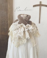 pollenbienco／アンティークレースのファーティペット・B