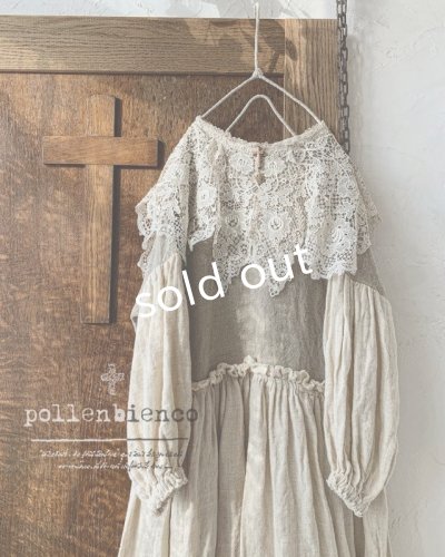 画像3: pollenbienco/ブルターニュの少女のレースケープドレス