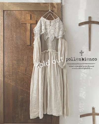 画像2: pollenbienco／ブルターニュの少女のレースケープドレス