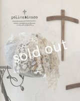 pollenbienco／アンティークレースのベレー・グレー