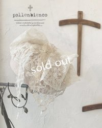 pollenbienco／アンティークレースのベレー・ベージュ