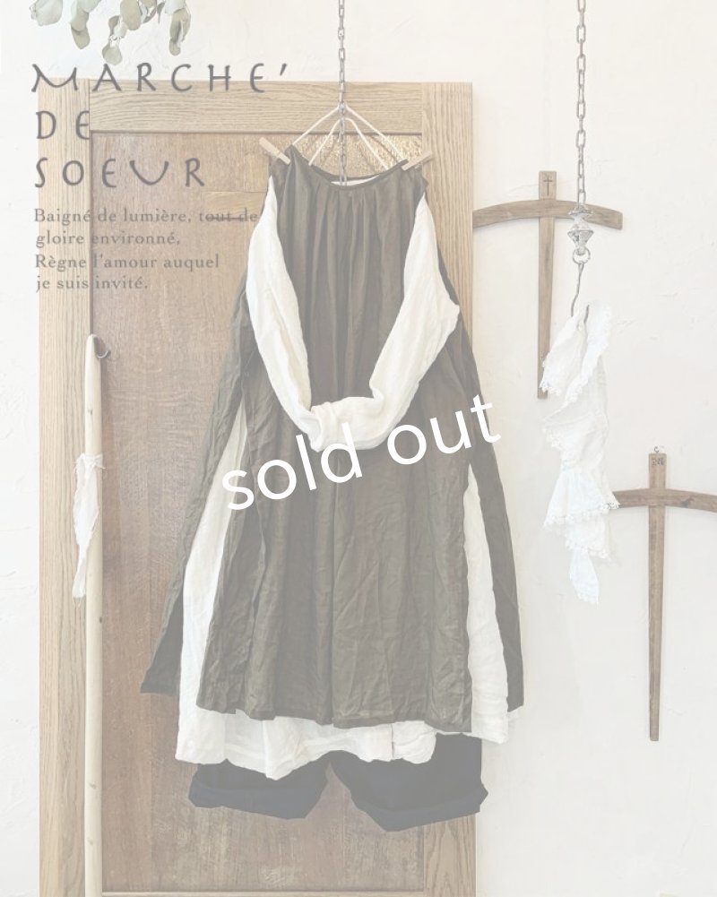 画像1: MARCHE' DE SOEUR/ファーマーズタブリエ・カーキ (1)