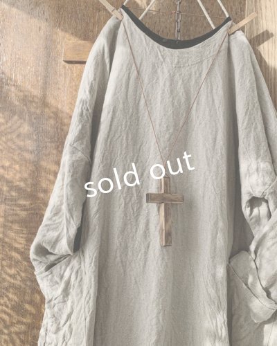 画像4: MARCHE' DE SOEUR/後ろリボンワンピース・ハードマンズリネン