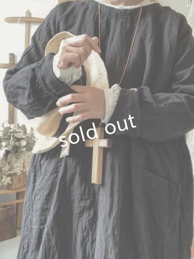 画像11: MARCHE' DE SOEUR/後ろリボンワンピース・ハードマンズリネン