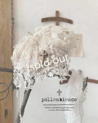 pollenbienco／アンティークレースのベレー・ベージュ
