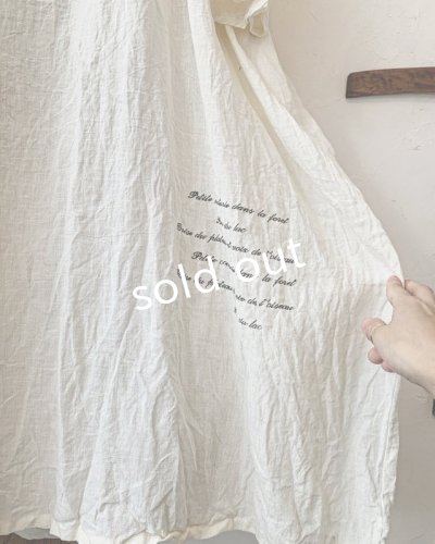 画像4: mifumi/アトリエ刺繍 森のオーバーワンピース・オフ