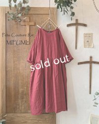 mifumi／hibinoワンピース・赤