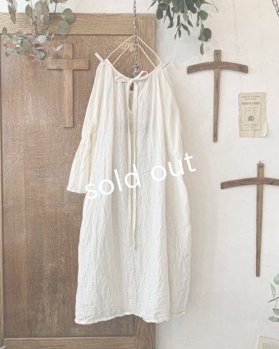 画像5: mifumi/アトリエ刺繍 森のオーバーワンピース・オフ