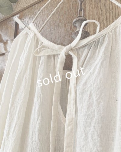 画像6: mifumi/アトリエ刺繍 森のオーバーワンピース・オフ