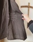 画像3: mifumi／アトリエ刺繍 森のオーバーワンピース・こげ茶