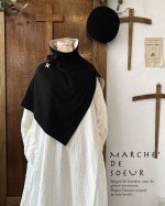 画像1: MARCHE' DE SOEUR／教会のケープ・リバーシブル【木の十字架ブローチ付】 (1)