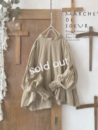 MARCHE' DE SOEUR／カフスプルオーバー・カーキベージュ