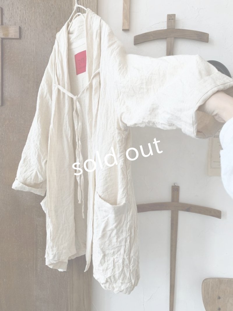 画像6: MARCHE' DE SOEUR／ジャケット・インペリアルヘンプ生成り (6)
