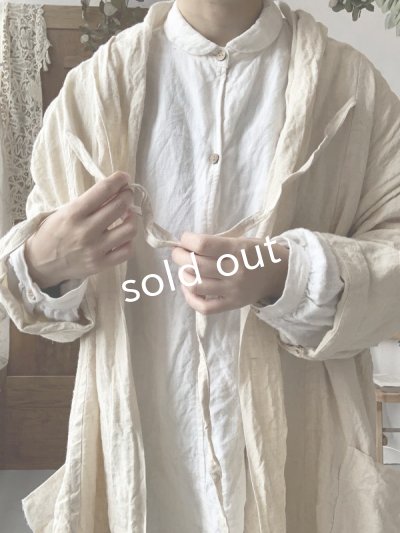 画像12: MARCHE' DE SOEUR/ジャケット・インペリアルヘンプ生成り