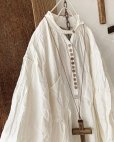 画像9: HALLELUJAH／1890's Bourgeron 羊飼いシャツワンピース・Off White（110cm丈）