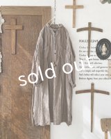 HALLELUJAH／1890's Bourgeron 羊飼いシャツワンピース・ Brown（110cm丈）