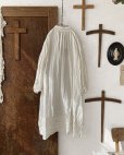画像13: HALLELUJAH／1890's Bourgeron 羊飼いシャツワンピース・Off White（110cm丈） (13)
