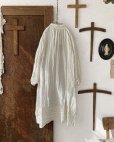 画像9: HALLELUJAH／1890's Bourgeron 羊飼いシャツワンピース・Off White（110cm丈）