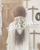 pollenbienco／アンティークレースと十字架のウィッグバレッタ・A