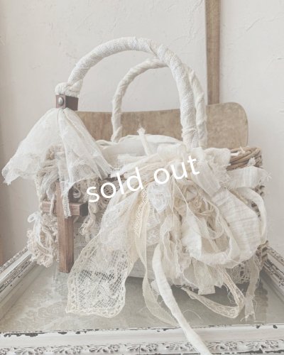 画像3: pollenbienco/アンティークレースと十字架のラウンドバッグ