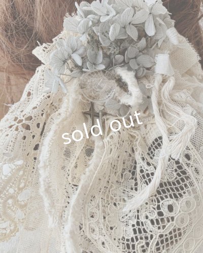 画像3: pollenbienco/アンティークレースと十字架のウィッグバレッタ・B