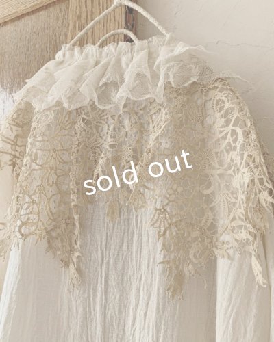 画像10: pollenbienco/アンティークレースのローブドレス