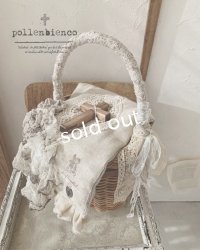 pollenbienco／アンティークレースと十字架のリリーバッグ