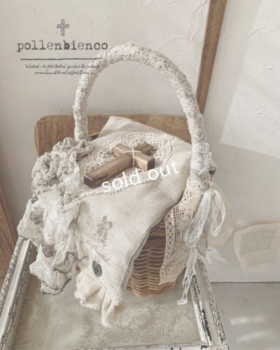 画像1: pollenbienco／アンティークレースと十字架のリリーバッグ