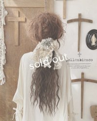 pollenbienco／アンティークレースと十字架のウィッグバレッタ・B