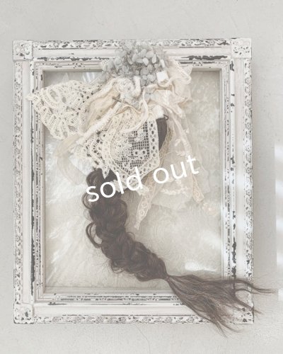 画像6: pollenbienco/アンティークレースと十字架のウィッグバレッタ・B