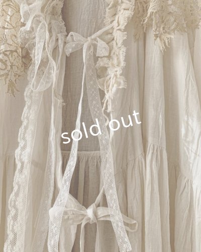 画像7: pollenbienco/アンティークレースのローブドレス