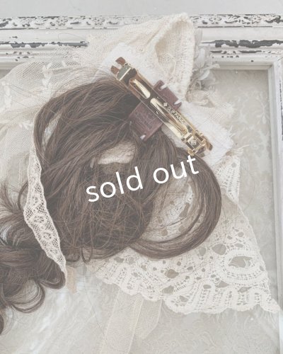 画像7: pollenbienco/アンティークレースと十字架のウィッグバレッタ・B