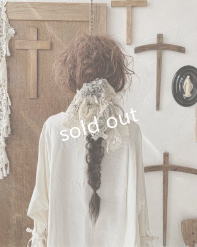 画像4: pollenbienco/アンティークレースと十字架のウィッグバレッタ・B