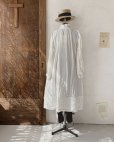 画像13: HALLELUJAH／1890's Bourgeron 羊飼いシャツワンピース・Off White（110cm丈）