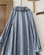 画像10: MARCHE' DE SOEUR／フローフリルワンピース・シャンブレーブルー (10)