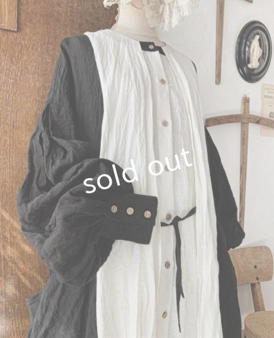 画像5: MARCHE' DE SOEUR/祈りのワンピース+pollenbiencoアンティークレースの首飾り・ブラック