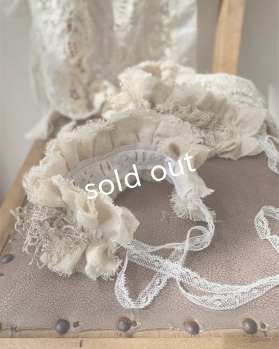 画像14: MARCHE' DE SOEUR/祈りのワンピース+pollenbiencoアンティークレースの首飾り・ブラック