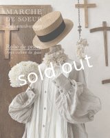 MARCHE' DE SOEUR／祈りのワンピース+pollenbiencoアンティークレースの首飾り・エクリュ