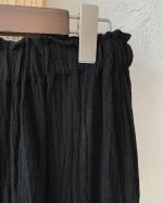画像8: MARCHE' DE SOEUR／ギャザーペチパンツ・黒ボイルギャザー (8)
