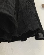画像6: MARCHE' DE SOEUR／ギャザーペチパンツ・黒ボイルギャザー (6)