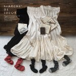 画像9: MARCHE' DE SOEUR／ギャザーペチパンツ・黒ボイルギャザー (9)