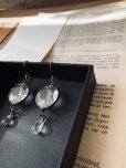 画像4: caco grass works／ヴィンテージガラスボタンのピアス・A