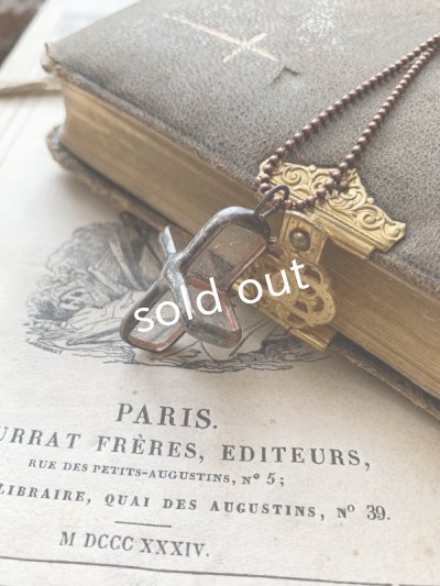 画像4: caco grass works/クロスペンダント・copper(小)